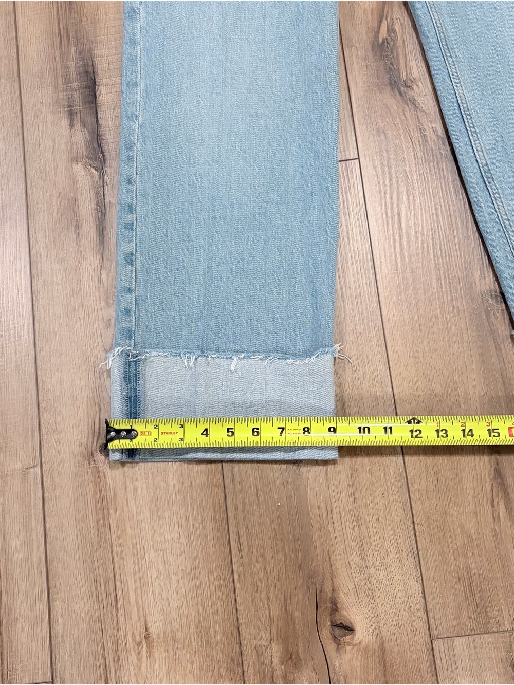 Abercrombie 90s Relaxed Jeans High Rise Curvy Cuff Coastal Cowgirl 29/8 Y2K - Picture 11 of 11